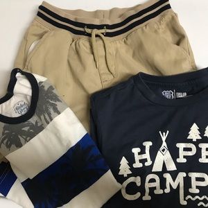 Boys size 8, 3 pieces. Shorts, T-shirt& tank
